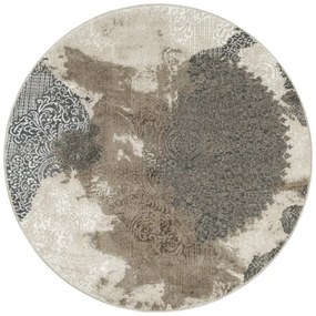 Koberec GALYA GAK11C sivý / hnedý / béžový kruh