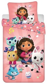 Jerry Fabrics Obliečky Gabby's Dollhouse - Gabby's Dollhouse | 140 x 200 cm / 70 x 90 cm
