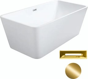 Besco Akrylátová voľne stojaca vaňa Evita 160x80 BESCO-Typ výpuste: Click-Clack s prepadom, biela, BESCO-Rozmery: 160x80, BESCO-Farba: Biela