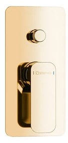 Podomietková sprchová batéria v zlatej farbe (2 výstupy) Spy – Sapho