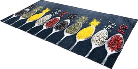 Protišmykový koberec / behúň ANDRE 42760 sivý / zelený