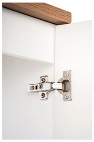 Závěsná skříňka Nova White Gaja II s deskou 50 cm bílá/dub evoke