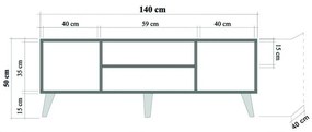 TV stolík Truva Oak