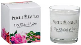 Price´s Price's vonná sviečka v skle Wild Rhubarb & Rose - horenie 45h