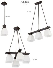 Jupiter 1112 - AB4 - Závesný luster ALBA 4xE27/60W/230V