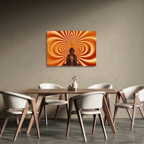 Sklenený obraz sošky (70x50 cm)