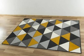 Koberec Luna 502902/89925 Trojuholníky sivý