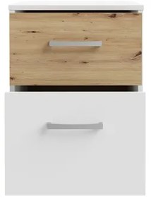 Nočný stolík URO dub artisan/biela