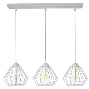 Luster na lanku CEED 3xE27/60W/230V šedá