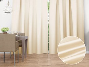 Biante Saténový záves LUX-032 Krémový 140x180 cm