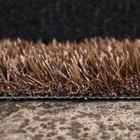 Umelá tráva PartyGrass Brown, vyrezať kruh, šíře 4m, hnedá, Europe Grass