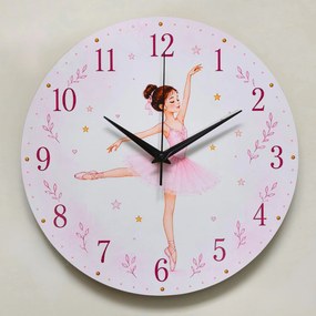 Detské nástenné hodiny s baletkou | BELLA: 30 cm 4790-115216 HLC91094
