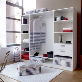 Úložný box na oblečenie Compactor Medium Mariniere 3D Vacuum Bag, 125 l