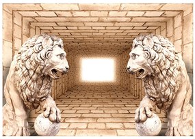 Artgeist Fototapeta - Mystery of lions Veľkosť: 150x105, Verzia: Standard