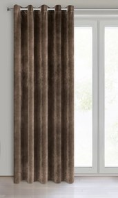 ZATEMŇOVACÍ ZÁVES NA KRÚŽKOCH VILLA 140X250 CM HNEDÁ