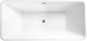 Besco Akrylátová voľne stojaca vaňa Evita BW Matt 160x80 BESCO-Typ výpuste: Click-Clack s prepadom, grafit, BESCO-Rozmery: 160x80, BESCO-Farba: Biela…