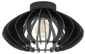 Eglo 900999 - Stropné svietidlo COSSANO 1xE27/40W/230V pr. 38 cm čierna