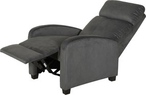 Relaxačné kreslo René rozkladacie šedé
