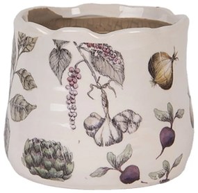 Keramický obal na kvetináč zelenina The Kitchen Garden - Ø 11*10 cm