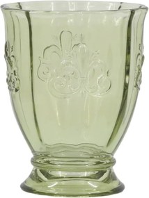 Zelený pohár Saint-Émilion s dekorom - Ø 8,5 * 10,5 cm / 250ml