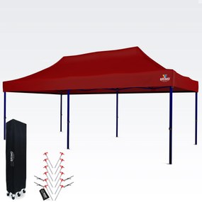 BRIMO Nepremokavý Párty Stan 3x6 m – Bezstarostná Oslava pod 16,5 m² Strechou - bez 3 stien - Červená 28