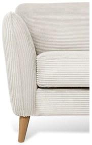 Biela menčestrová rohová pohovka (pravý roh) Paris – Scandic