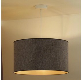 Duolla - Luster na lanku ROLLER ECO RECYCLING 1xE27/15W/230V pr. 45 cm hnedá