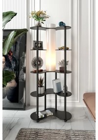 Stojacia lampa s poličkami NOTO 1xE27/40W/230V čierna