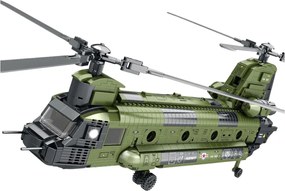 LEAN Toys Stavebnica vojenský vrtuľník CH-47 Chinook 1451 ks