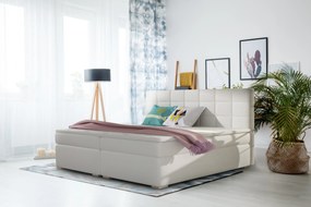 Moderná box spring posteľ Alicante 160x200, biela