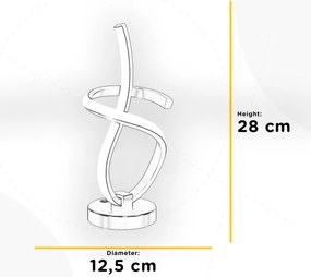 ONLI - LED Stolná lampa KIRA LED/10W/230V 4000K 28 cm zlatá