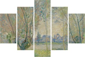 Obraz - Claude Monet, Woman Seated under the Willows, reprodukcia (150x105 cm)