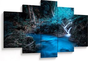 Obraz - Magická noc v tropickom lese (150x105 cm)