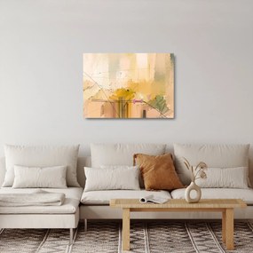Sklenený obraz - Abstrakcia, olejomaľba (70x50 cm)