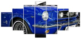 Modré auto - obraz