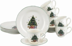 XXXLutz KÁVOVÝ SERVIS Tannenbaum bunt 18-dielne Creatable - Jedálenské sety - 007768082902