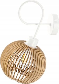 Drevená stropná nástenná lampa luca