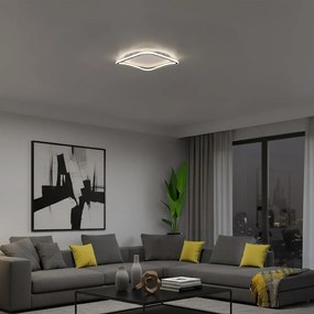 Stropné LED svietidlo Cali Square, 1x LED 30w, 4000k, b