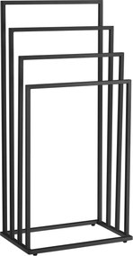 Stojan na uteráky 4- ramenný čierny