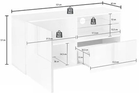 Televízny stolík ARIA dub Sonoma