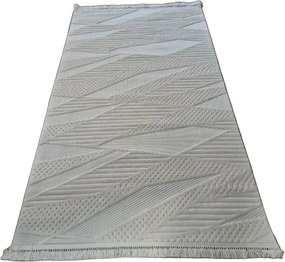 HU Krémovo, béžový moderný koberec TWIST CREAM 30629A Rozmer: 80x150 cm