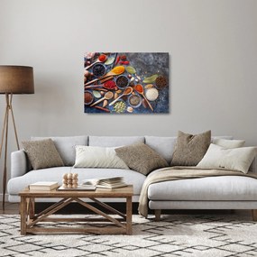 Sklenený obraz - Korenie (70x50 cm)