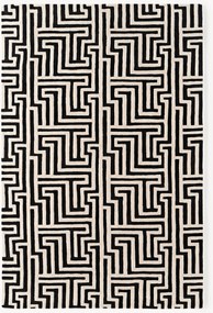 Ručne tuftovaný vlnený koberec's vysokým vlasom Monty