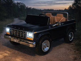 JOKOMISIADA Dvojmiestne autíčko na batérie – klasický Ford Bronco Pickup PA0338 čierne