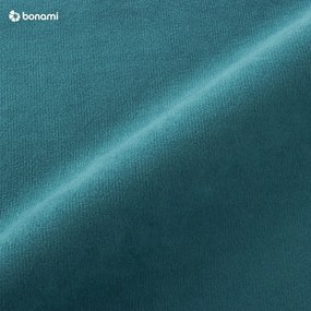 Tyrkysová zamatová rozkladacia rohová pohovka (ľavý roh) Sweet Harmony – Miuform