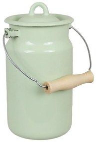 Strömshaga Smaltovaná kanva na mlieko Emils Green 2 l