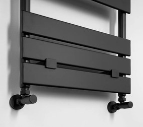 Aqualine Aqualine, BONDECO vykurovacie teleso 500x1606mm, čierna mat, DC516B