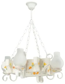 Brilagi - Luster na reťazi QUEEN 4xE14/40W/230V buk/krémová