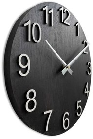 Dizajnové nástenné hodiny z masívneho dreva I SENTOP MAS017-3169-hands/silver