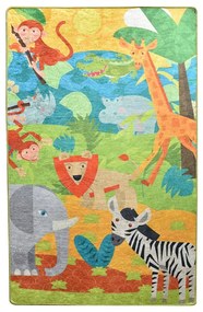 Detský protišmykový koberec Chilam Animals, 100 x 160 cm